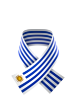 Uruguay bandiera elemento design nazionale indipendenza giorno bandiera nastro png