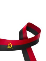 Angola flag element design national independence day banner ribbon png