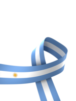 Argentina flag element design national independence day banner ribbon png