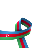 azerbaiyán bandera elemento diseño nacional independencia día bandera cinta png