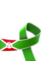 Burundi Flagge Element Design National Unabhängigkeit Tag Banner Band png