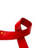 China flag element design national independence day banner ribbon png