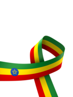 etiopien flagga element design nationell oberoende dag baner band png