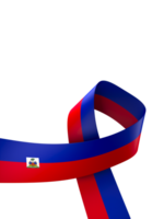 Haiti bandeira elemento Projeto nacional independência dia bandeira fita png