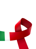 Italia bandiera elemento design nazionale indipendenza giorno bandiera nastro png
