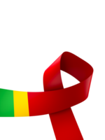 Mali flag element design national independence day banner ribbon png