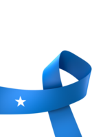 Somalia flag element design national independence day banner ribbon png