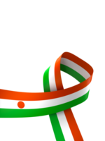 Niger drapeau élément conception nationale indépendance journée bannière ruban png