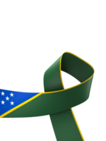 Solomon Islands flag element design national independence day banner ribbon png