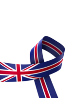 United Kingdom flag element design national independence day banner ribbon png