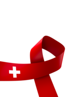 Switzerland flag element design national independence day banner ribbon png