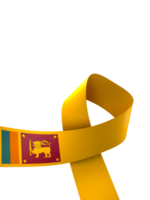 Sri Lanka flag element design national independence day banner ribbon png