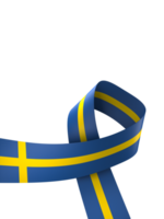 Svezia bandiera elemento design nazionale indipendenza giorno bandiera nastro png