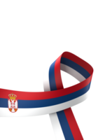 Serbia flag element design national independence day banner ribbon png