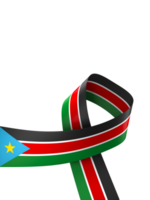 South Sudan flag element design national independence day banner ribbon png