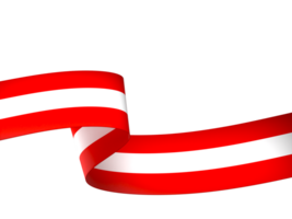 Austria flag element design national independence day banner ribbon png