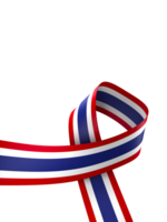 Thailand flag element design national independence day banner ribbon png