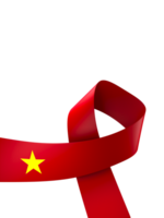 vietnam flagga element design nationell oberoende dag baner band png