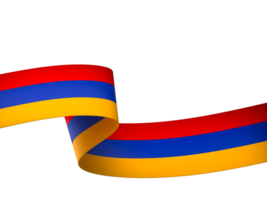 Armenia flag element design national independence day banner ribbon png