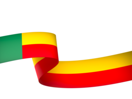 Benin flag element design national independence day banner ribbon png