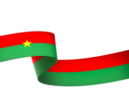 Burkina Faso flag element design national independence day banner ribbon png