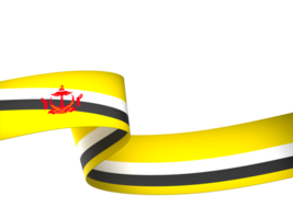 brunei Flagge Element Design National Unabhängigkeit Tag Banner Band png