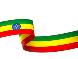 Etiopia bandiera elemento design nazionale indipendenza giorno bandiera nastro png