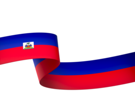 Haiti bandeira elemento Projeto nacional independência dia bandeira fita png