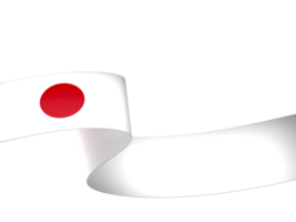 Japón bandera elemento diseño nacional independencia día bandera cinta png