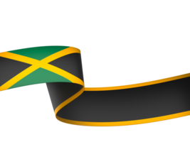 Giamaica bandiera elemento design nazionale indipendenza giorno bandiera nastro png