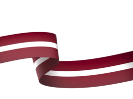 Latvia flag element design national independence day banner ribbon png