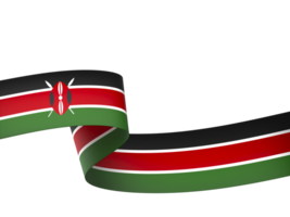 kenya flagga element design nationell oberoende dag baner band png