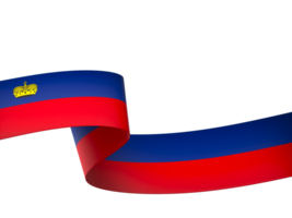 Liechtenstein Flagge Element Design National Unabhängigkeit Tag Banner Band png