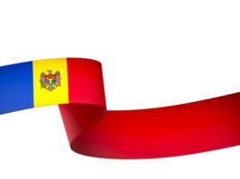 moldova bandiera elemento design nazionale indipendenza giorno bandiera nastro png