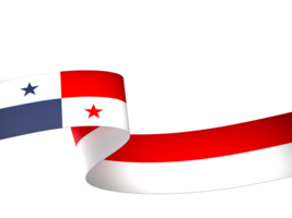 Panama bandiera elemento design nazionale indipendenza giorno bandiera nastro png