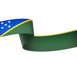 Solomon Islands flag element design national independence day banner ribbon png