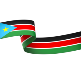 South Sudan flag element design national independence day banner ribbon png