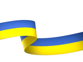 Ukraine drapeau élément conception nationale indépendance journée bannière ruban png