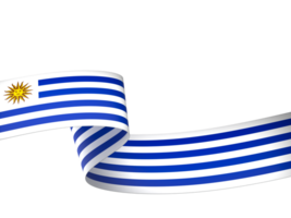 Uruguay flag element design national independence day banner ribbon png