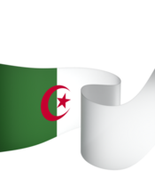 Algeria flag element design national independence day banner ribbon png