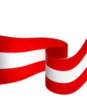 Austria flag element design national independence day banner ribbon png