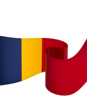 Chad bandera elemento diseño nacional independencia día bandera cinta png