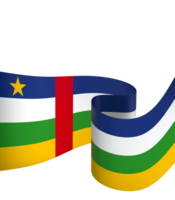 Central African Republic flag element design national independence day banner ribbon png