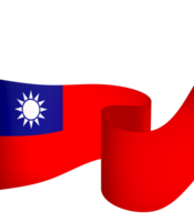 taiwan flagga element design nationell oberoende dag baner band png