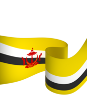 brunei drapeau élément conception nationale indépendance journée bannière ruban png