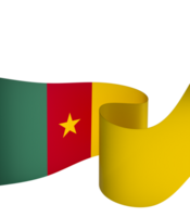 cameroon flagga element design nationell oberoende dag baner band png