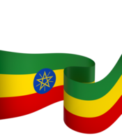 Ethiopia flag element design national independence day banner ribbon png