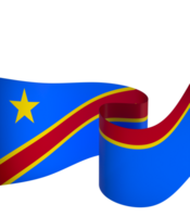 dr Congo bandeira elemento Projeto nacional independência dia bandeira fita png