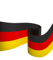 Germany flag element design national independence day banner ribbon png