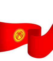 kyrgyzstan flagga element design nationell oberoende dag baner band png